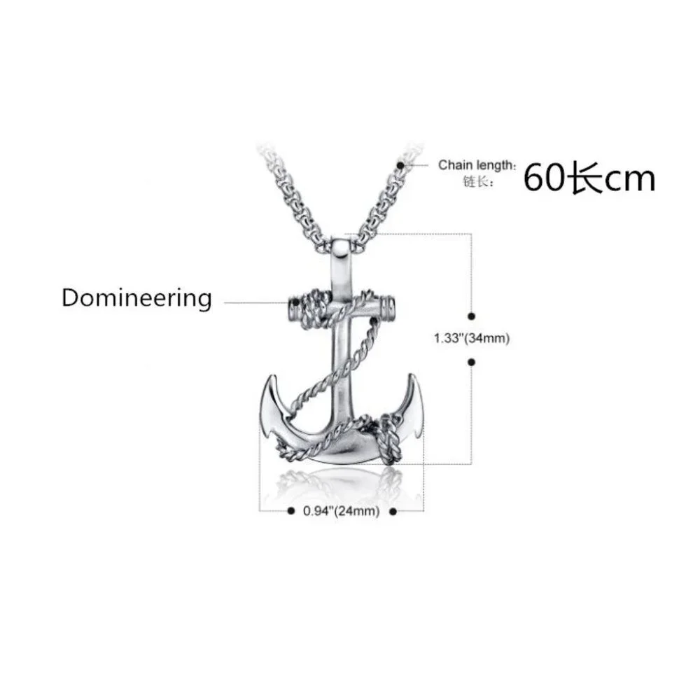 ❤️LIMITED EDITION - Fashion Design Tone Anchor Necklace, N90201P133